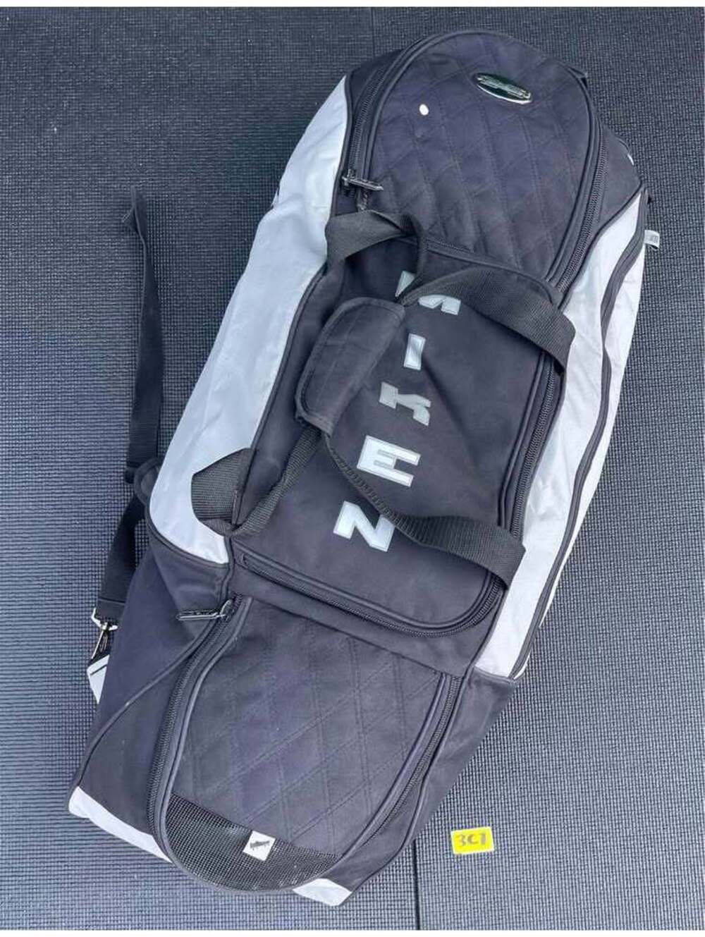 Miken Black White Slowpitch Softball Player Backpack Duffle Bag